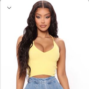 Cropped, Knitted, Cami Top